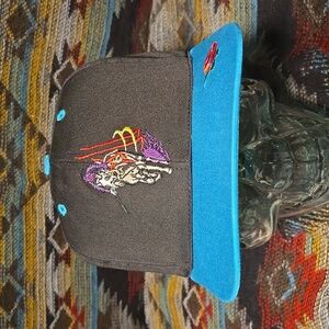 Vtg '96 Kentucky Derby 2-Tone Teal/Blk Embroidered Snapback